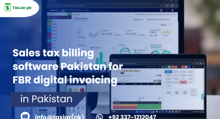 Sales tax billing software Pakistan for FBR digital invoicing