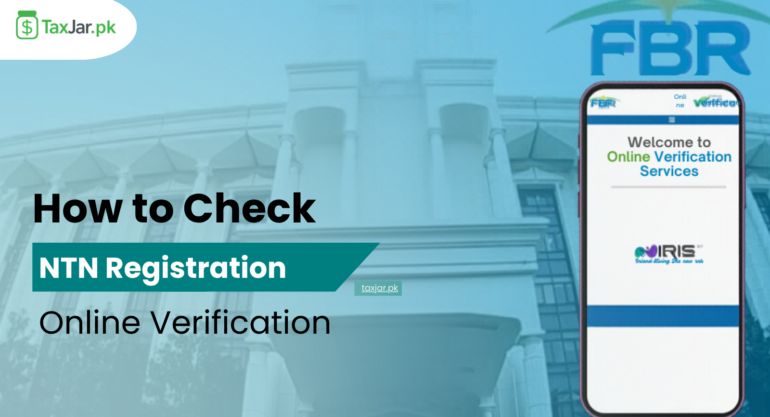 How to Check NTN Registration Online Verification