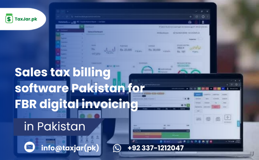 Sales tax billing software Pakistan for FBR digital invoicing