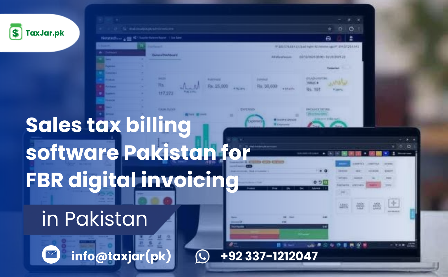Sales tax billing software Pakistan for FBR digital invoicing