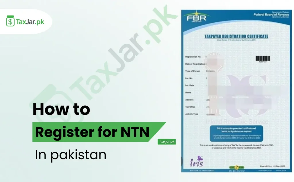 How to Register for NTN in Pakistan