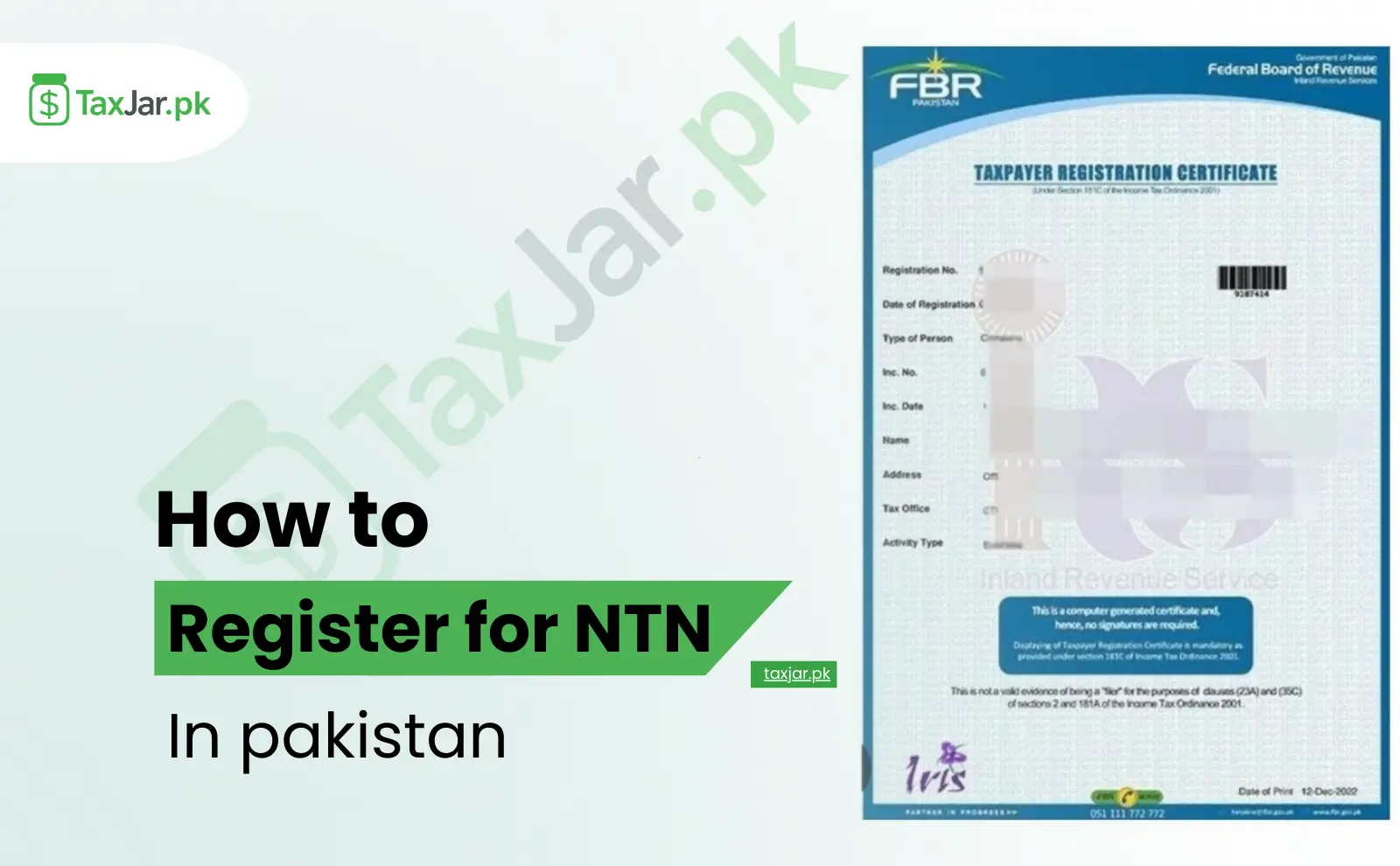 How to Register for NTN in Pakistan
